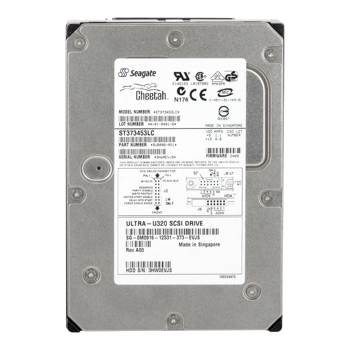 DELL 0M0916 73GB 15K SCSI U320 3.5'' ST373453LC