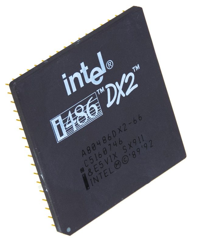 Processeur INTEL i486 DX2 SX911 66MHz, prise 168 A80486DX2-66