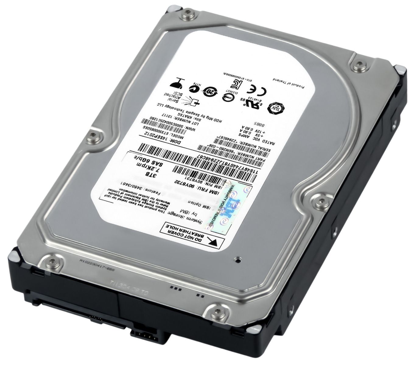 IBM 90Y8732 90Y8731 3 To 7,2K 64 Mo SAS-2 3,5'' ST33000650SS