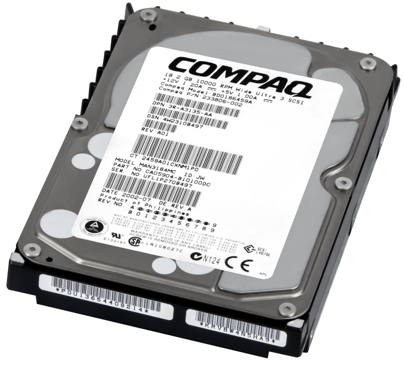 COMPAQ 233806-002 18GB 10K 8MB SCSI U160 3.5'' BD0186459A