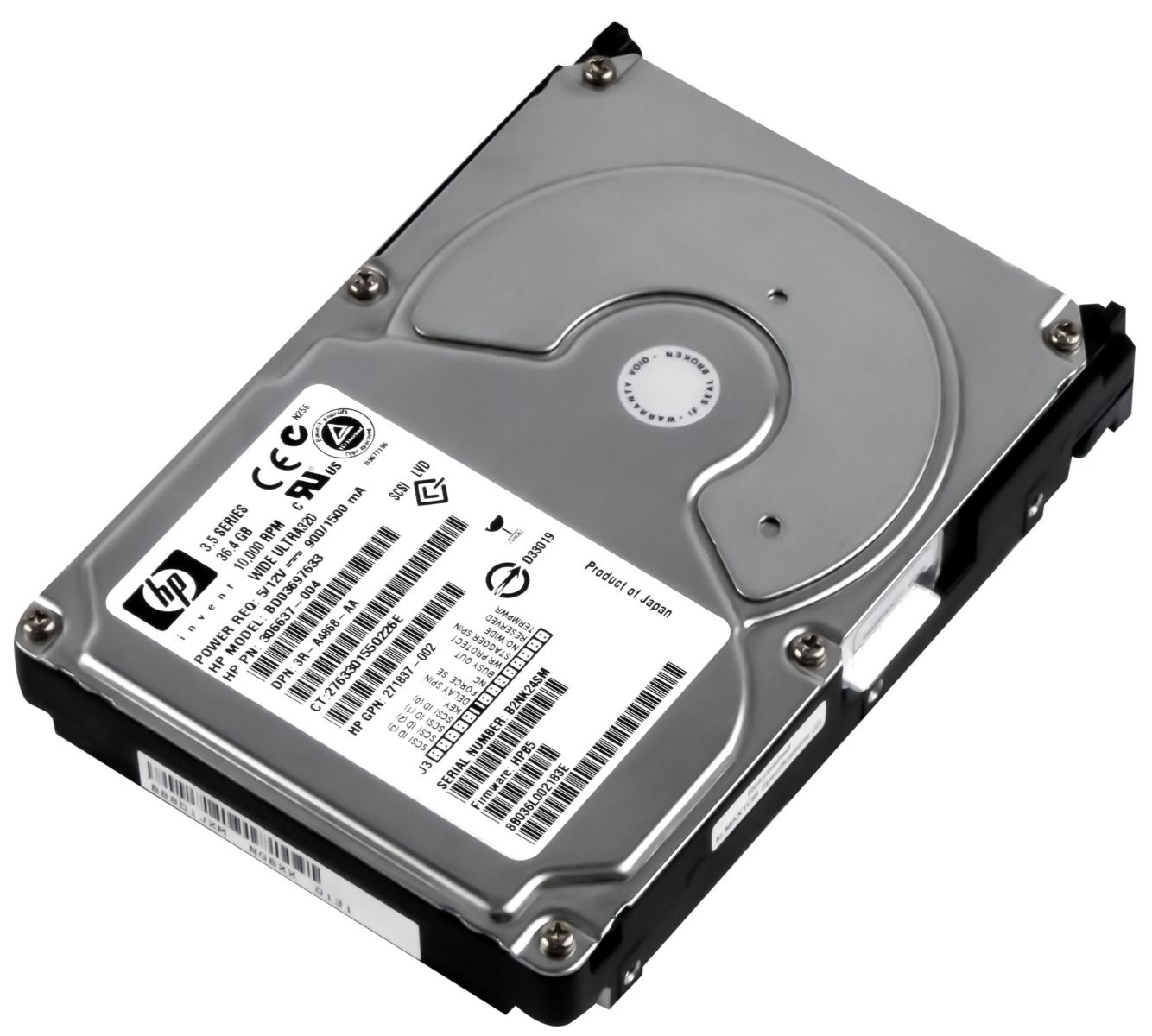 HP 306637-004 36.4GB 10K 8MB SCSI U320 3.5'' BD03697633