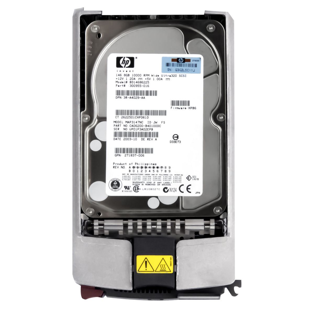 HP 300955-016 146GB 10K SCSI U320 3.5'' BD14686225