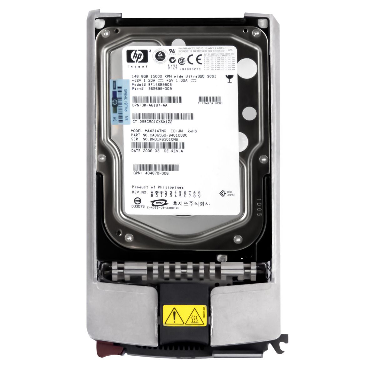 HP 365699-009 146GB 15K SCSI U320 3.5'' BF14689BC5