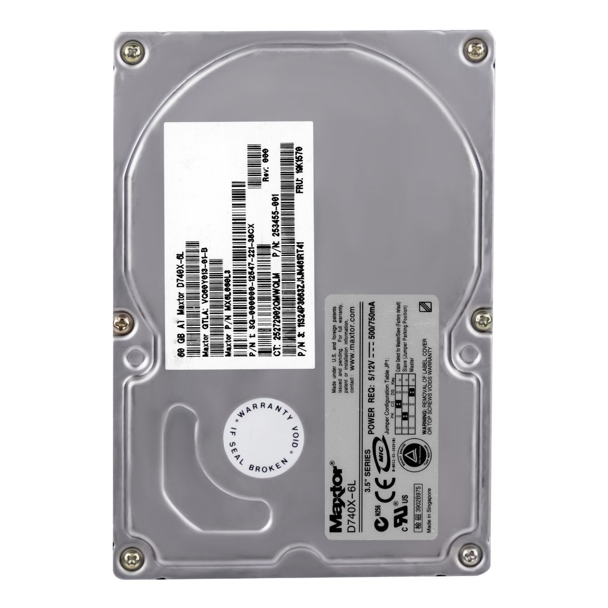 MAXTOR DiamondMax Plus 60GB 7.2K 2MB ATA 3.5'' D740X-6L