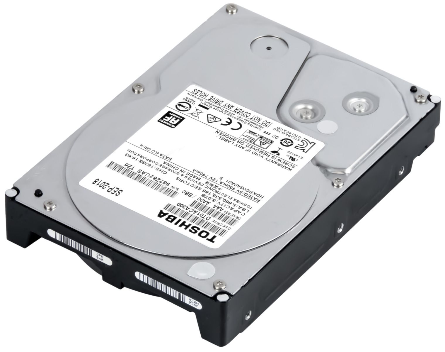 TOSHIBA 3TB 7.2K 64MB SATA III 3.5'' DT01ACA300