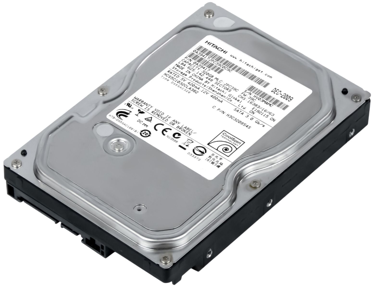 HITACHI CinemaStar 5K1000 320GB 7.2K 8MB SATA II 3.5'' HCS5C1032CLA382