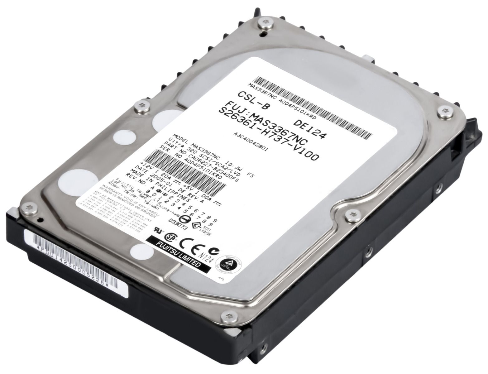 FUJITSU S26361-H737-V100 36GB 15K 8MB SCSI LVD U320 3.5'' MAS3367NC