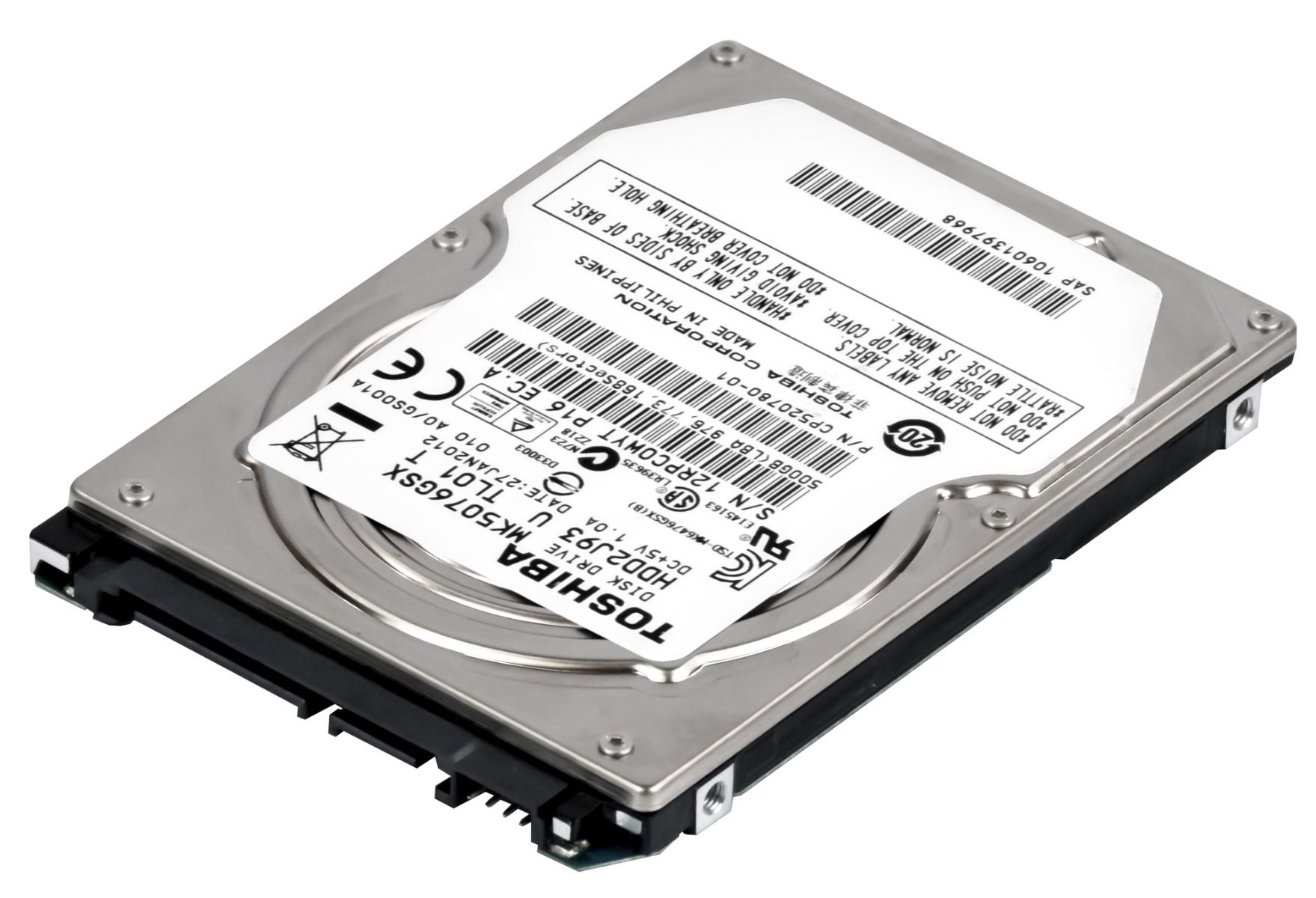 TOSHIBA 500GB 5.4K 8MB SATA II 2.5'' MK5076GSX