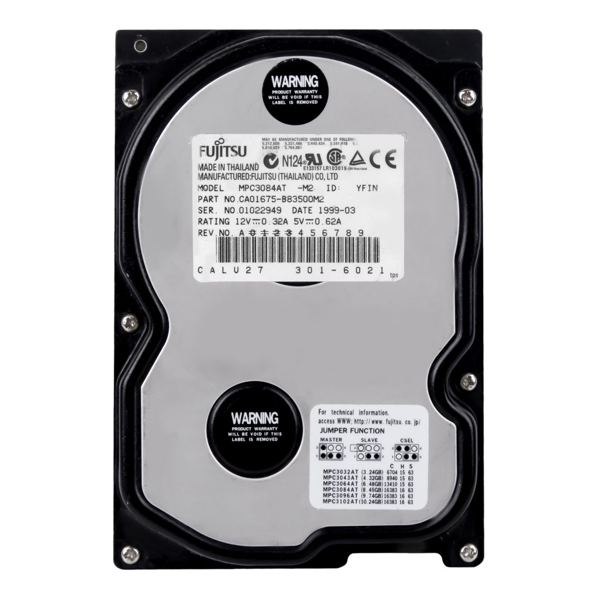 FUJITSU 8.4GB 5.4K ATA 3.5'' MPD3084AT