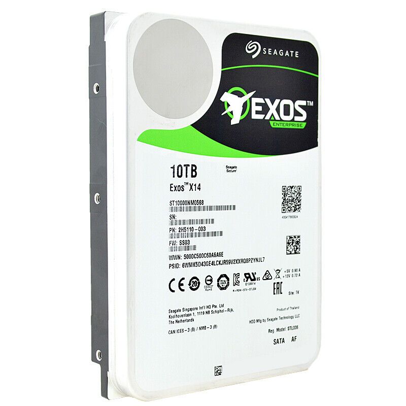 SEAGATE EXOS X14 10TB 7.2K 256MB Sata III 3.5'' ST10000NM0568