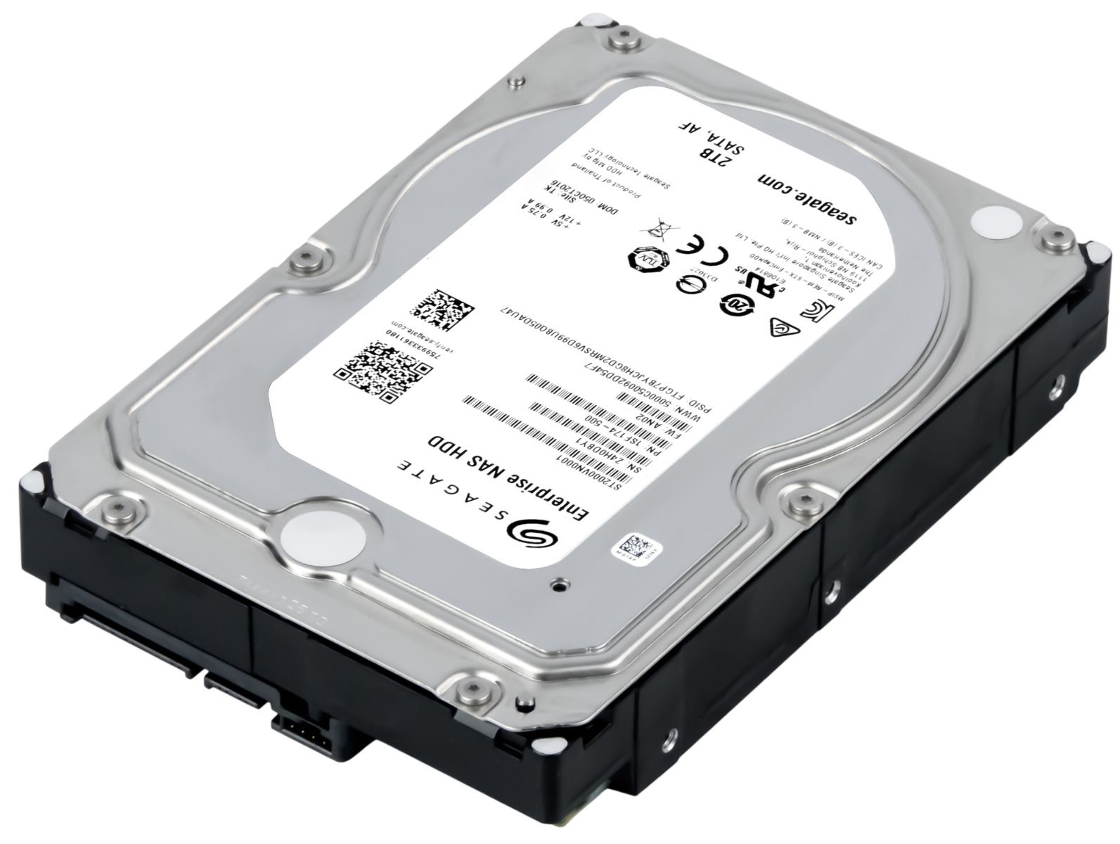 SEAGATE ENTERPRISE NAS HDD 2TB 7.2K 128MB SATA III 3.5'' ST2000VN0001