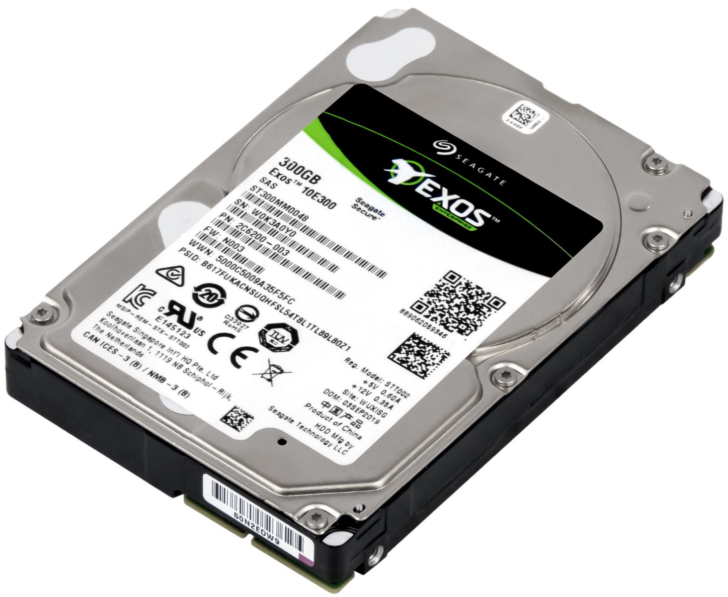 SEAGATE EXOS 10E300 300GB 10K 128MB SAS-3 2.5'' ST300MM0048