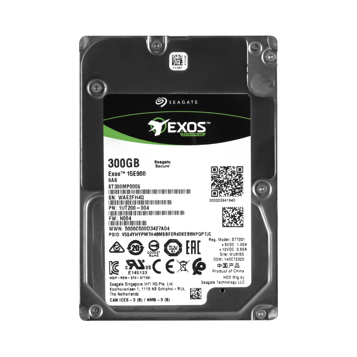 SEAGATE EXOS 15E900 300GB 15K 256MB SAS-3 2,5'' ST300MP0006