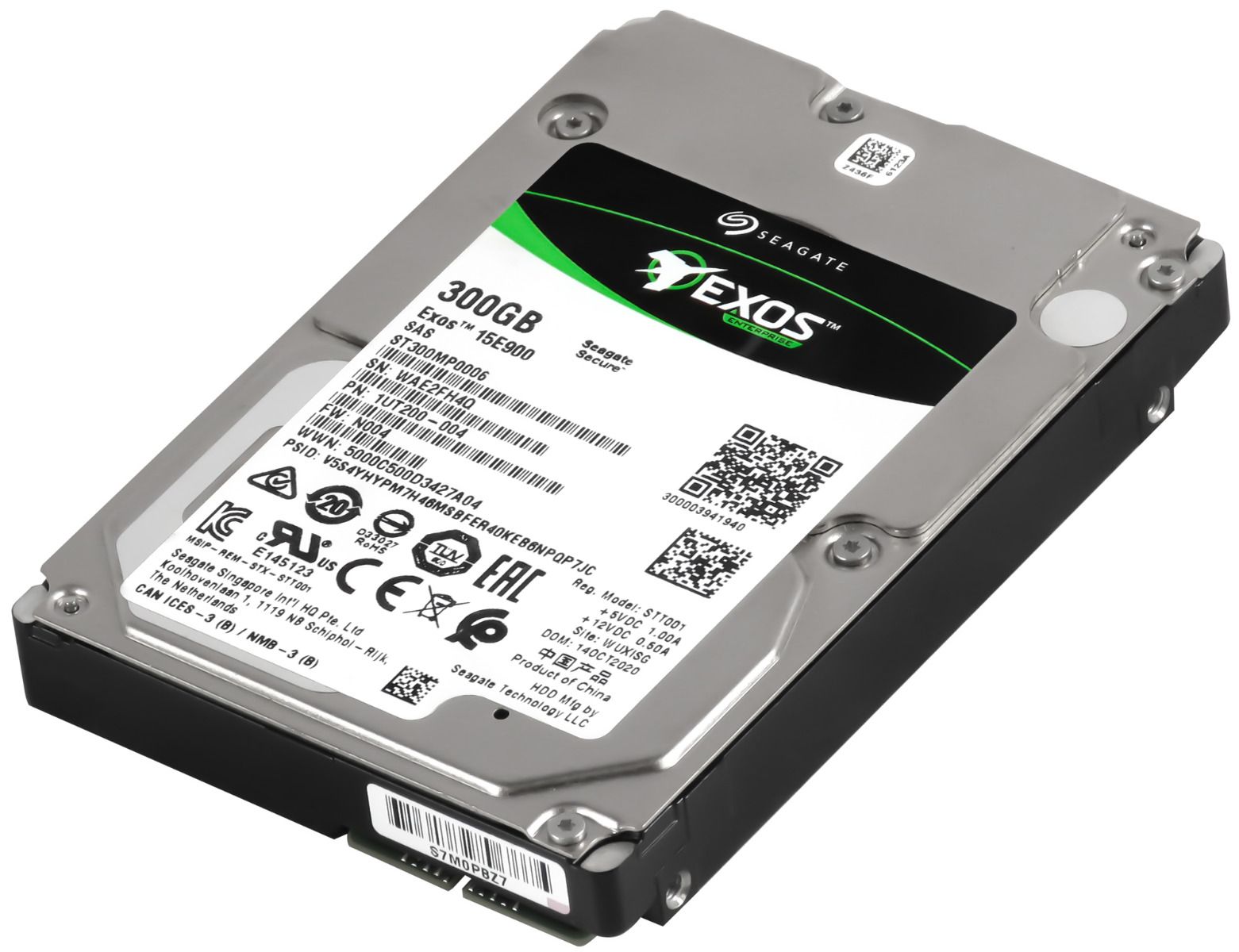 SEAGATE EXOS 15E900 300GB 15K 256MB SAS-3 2,5'' ST300MP0006