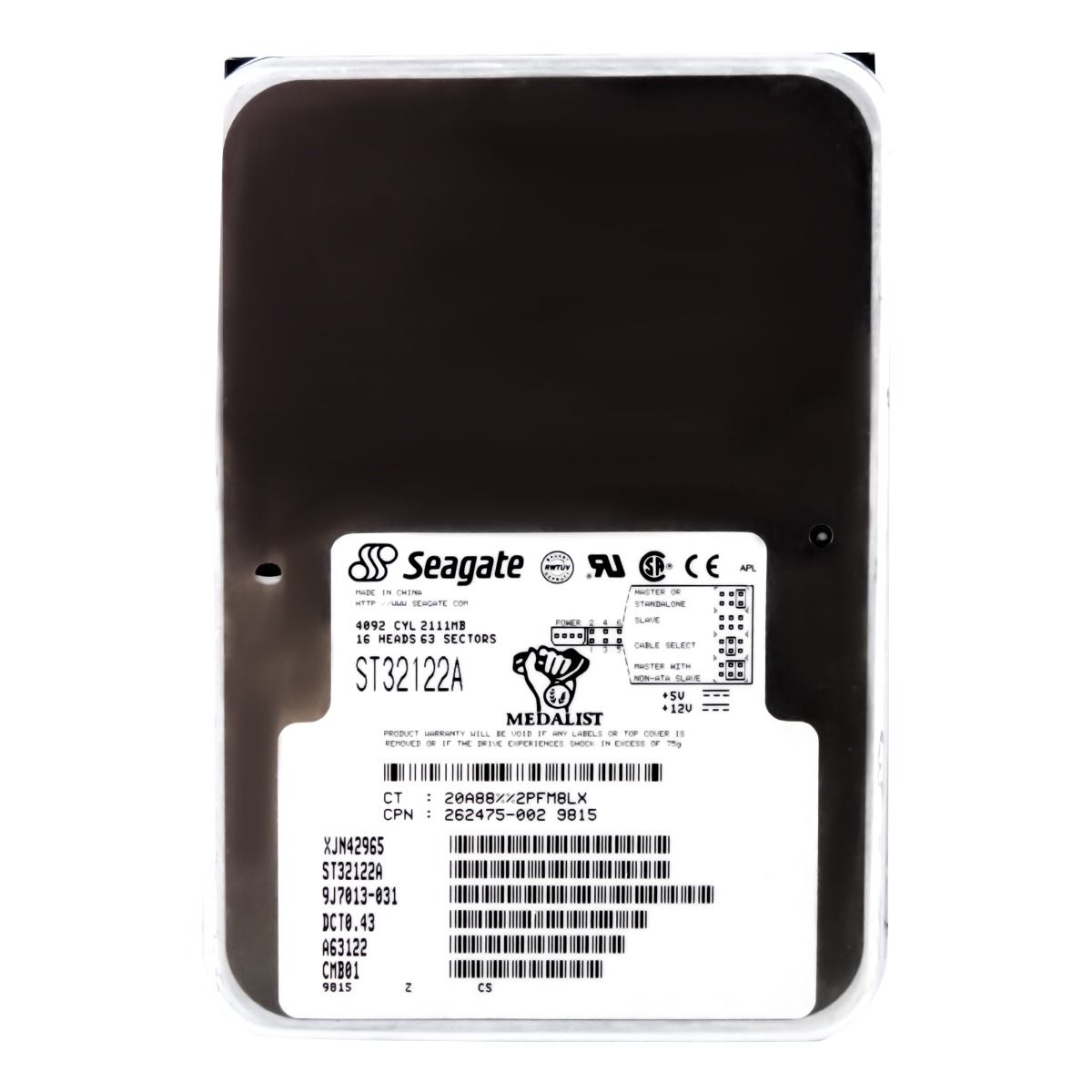 SEAGATE MÉDAILLÉ 2122 2,1 Go 4,5K ATA 3,5'' ST32122A
