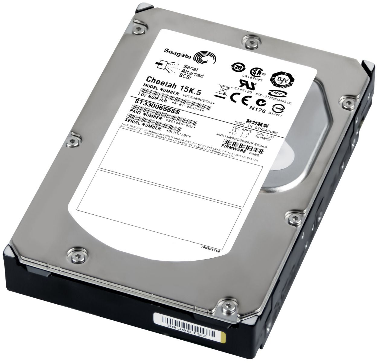 SEAGATE CHEETAH 15K.5 300GB 15K 16MB SAS-1 3.5'' ST3300655SS