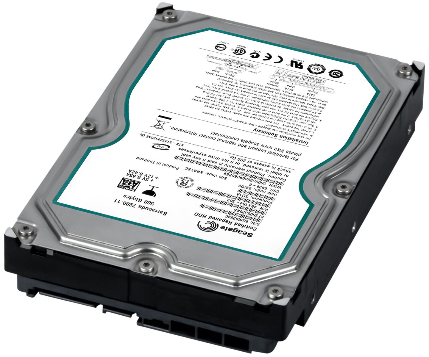 SEAGATE BARRACUDA 7200.11 500GB SATA II 7.2k 32MB 3.5" ST3500320AS