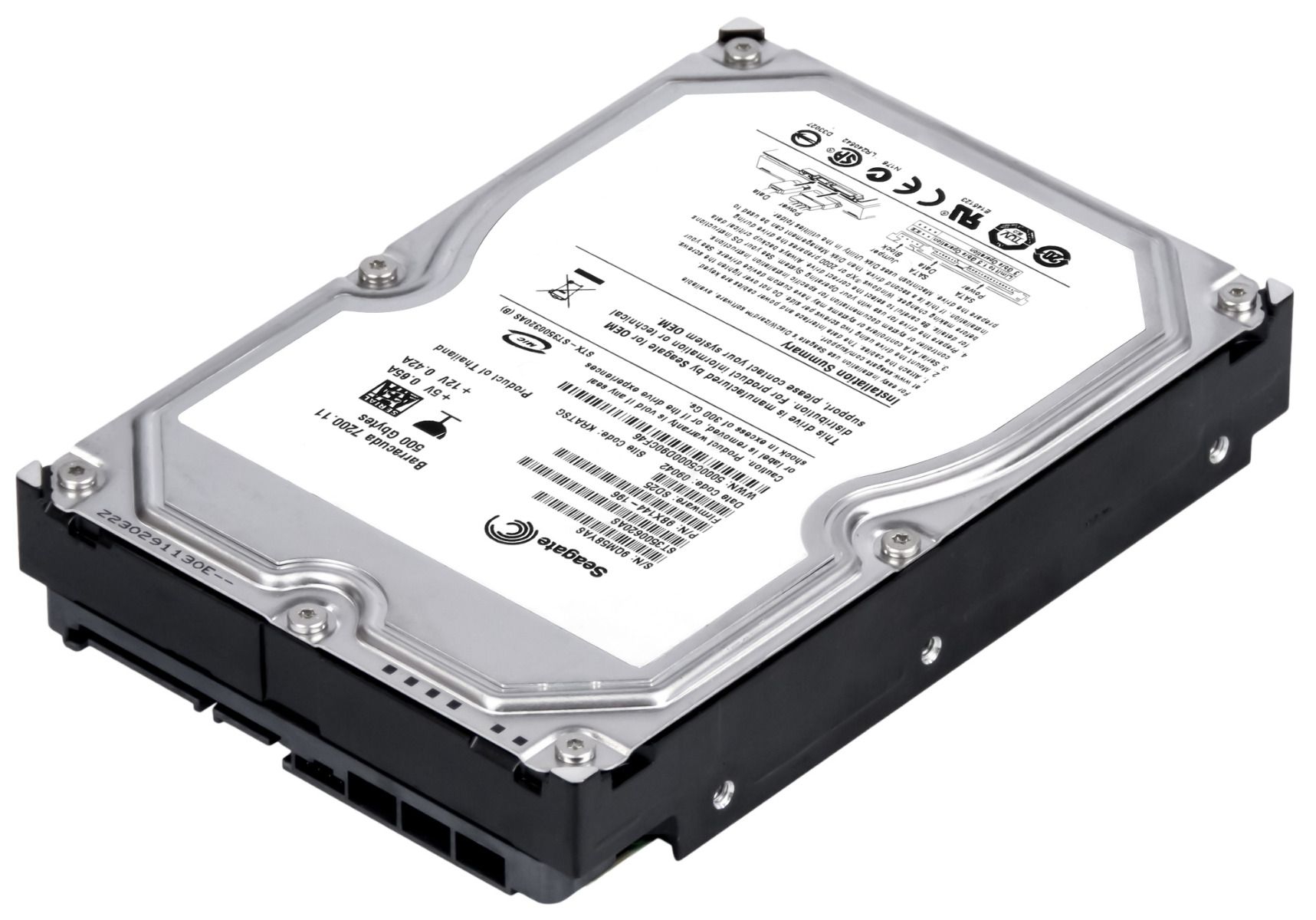 SEAGATE barracuda 7200.11 500GB 7.2K 16MB Sata II 3.5'' ST3500620AS