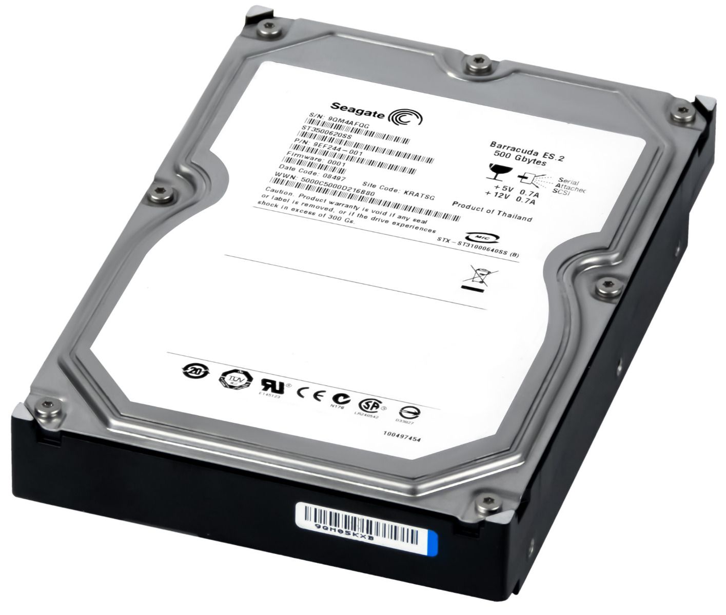 SEAGATE BARRACUDE ES.2 500GB 7.2K 16MB SAS 3.5'' ST3500620SS