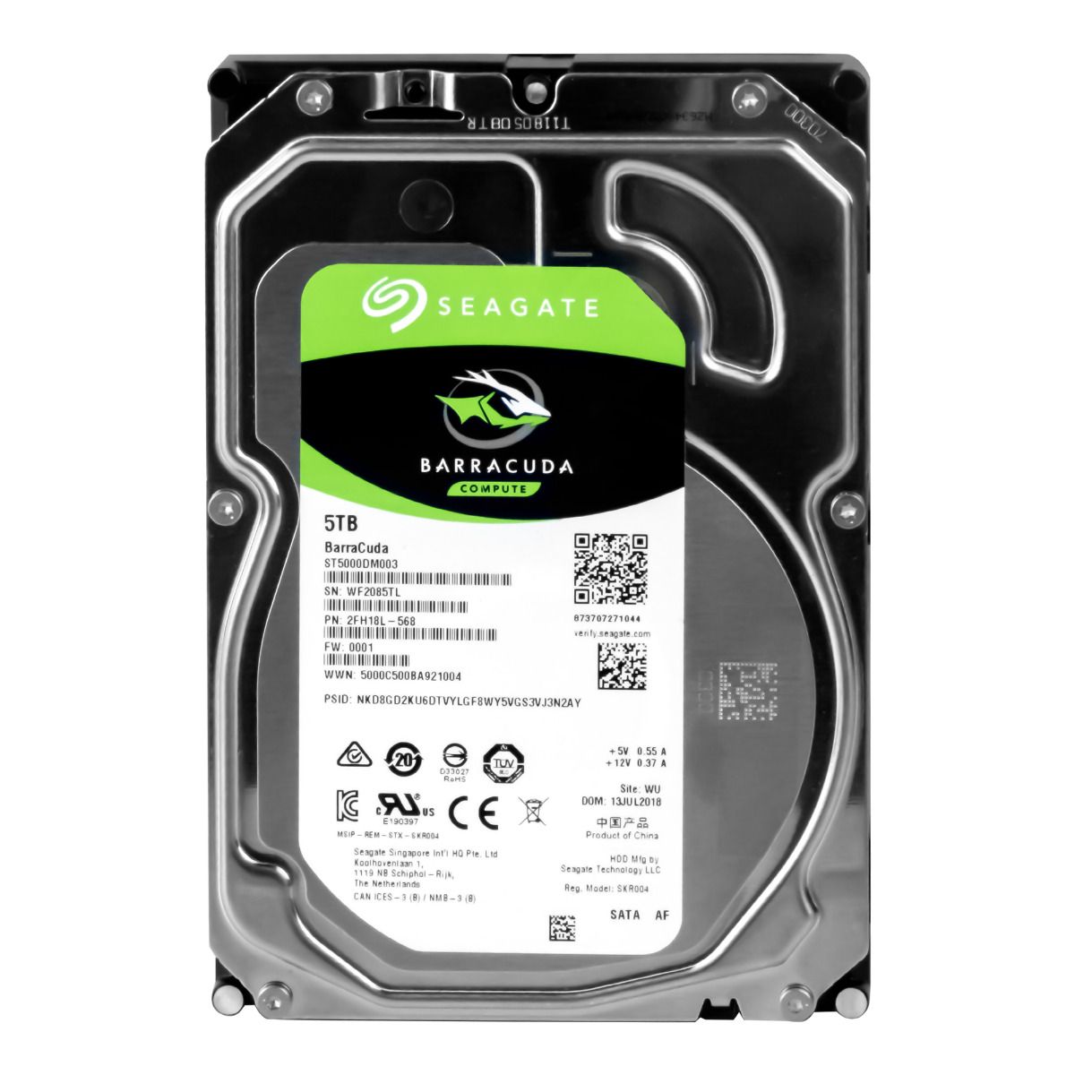 SEAGATE BARRACUDA 5TB 7.2K 128MB SATA III 3.5'' ST5000DM003