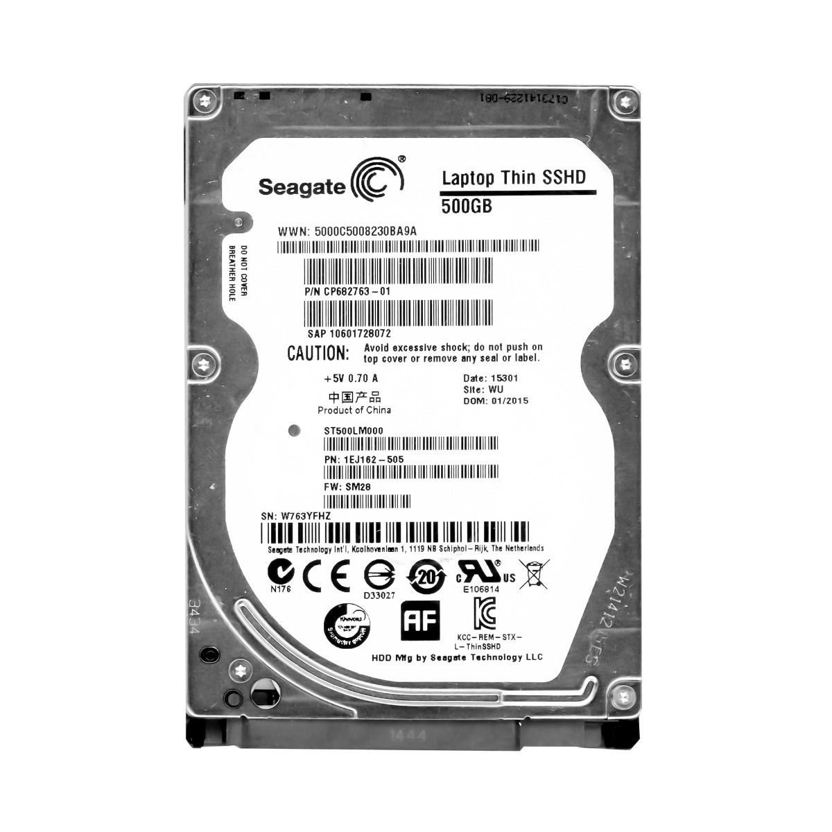 SEAGATE 500GB 5.4k 64MB Sata III 2.5'' ST500LM000