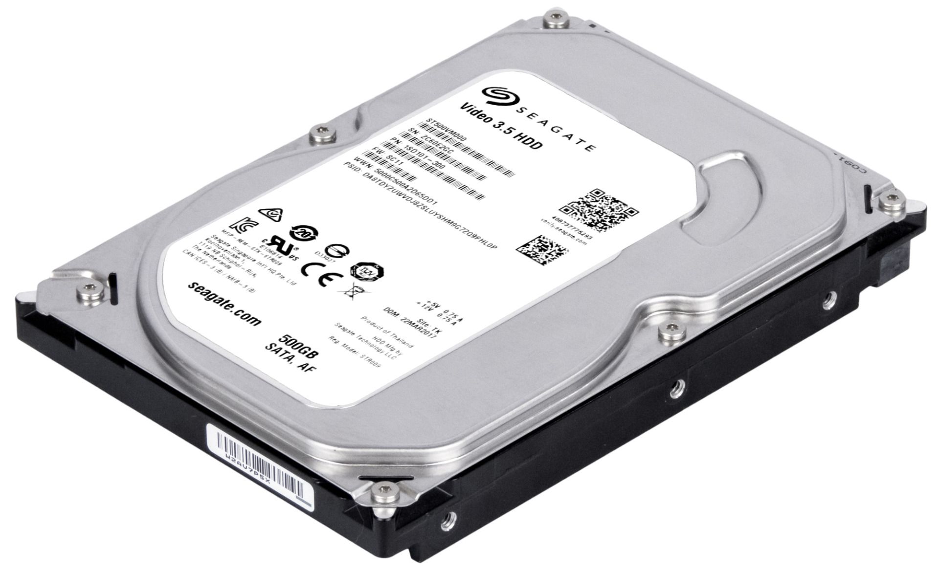 SEAGATE VIDEO 3.5 HDD 500GB 5.9K 64MB SATA III 3.5'' ST500VM000