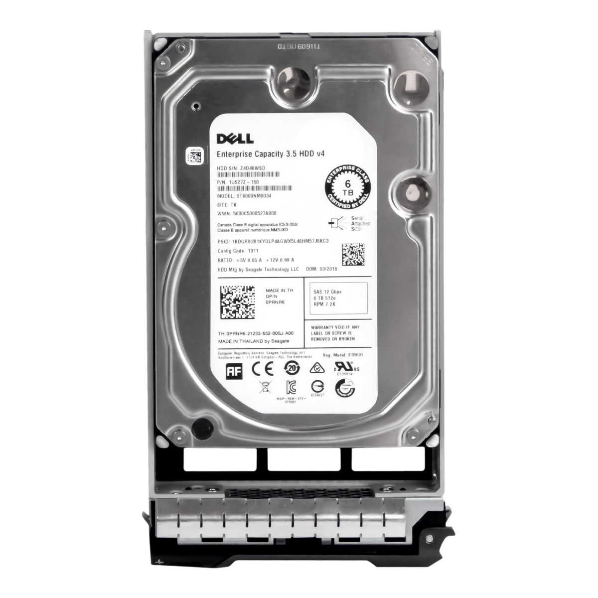DELL 0PRNR6 6TB 7.2k 128MB SAS-3 3.5'' ST6000NM0034