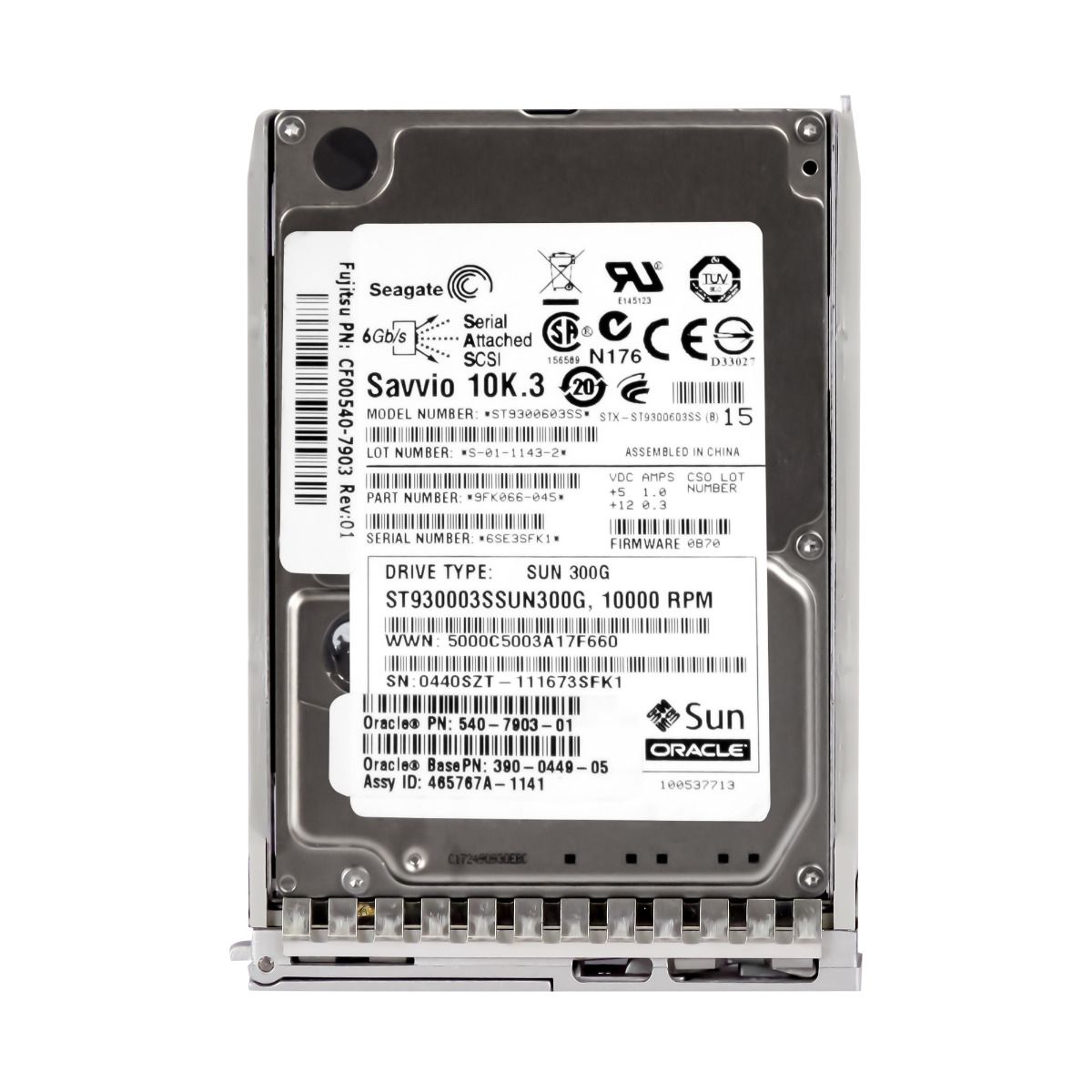 SOLEIL 540-7903-01 300 Go 10K 16 Mo SAS-2 2,5'' ST930003SSUN300G