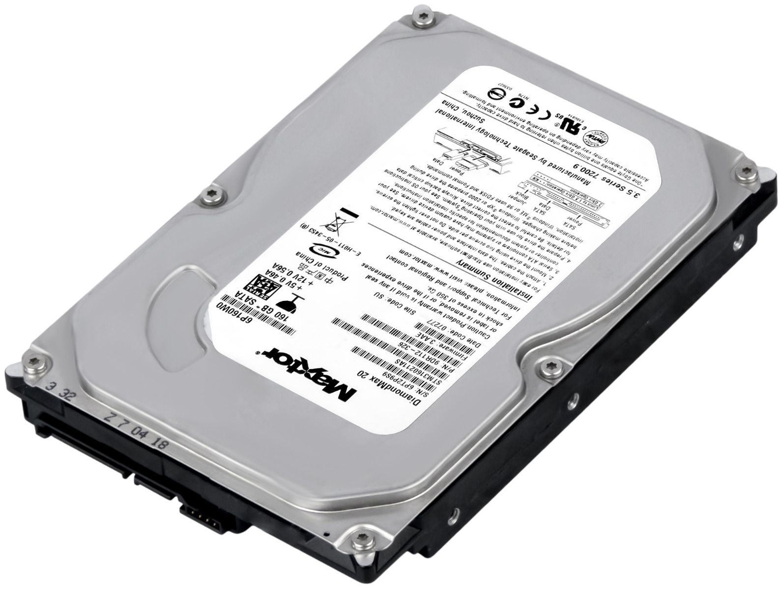 MAXTOR DiamondMax 20 160GB 7.2K 2MB SATA II 3.5'' STM3160211AS