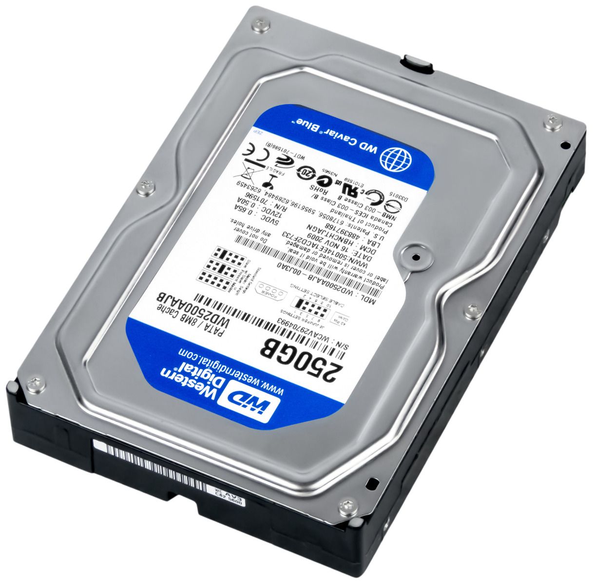 WD CAVIAR BLUE 250GB 7.2K 8MB IDE ATA 3.5'' WD2500AAJB