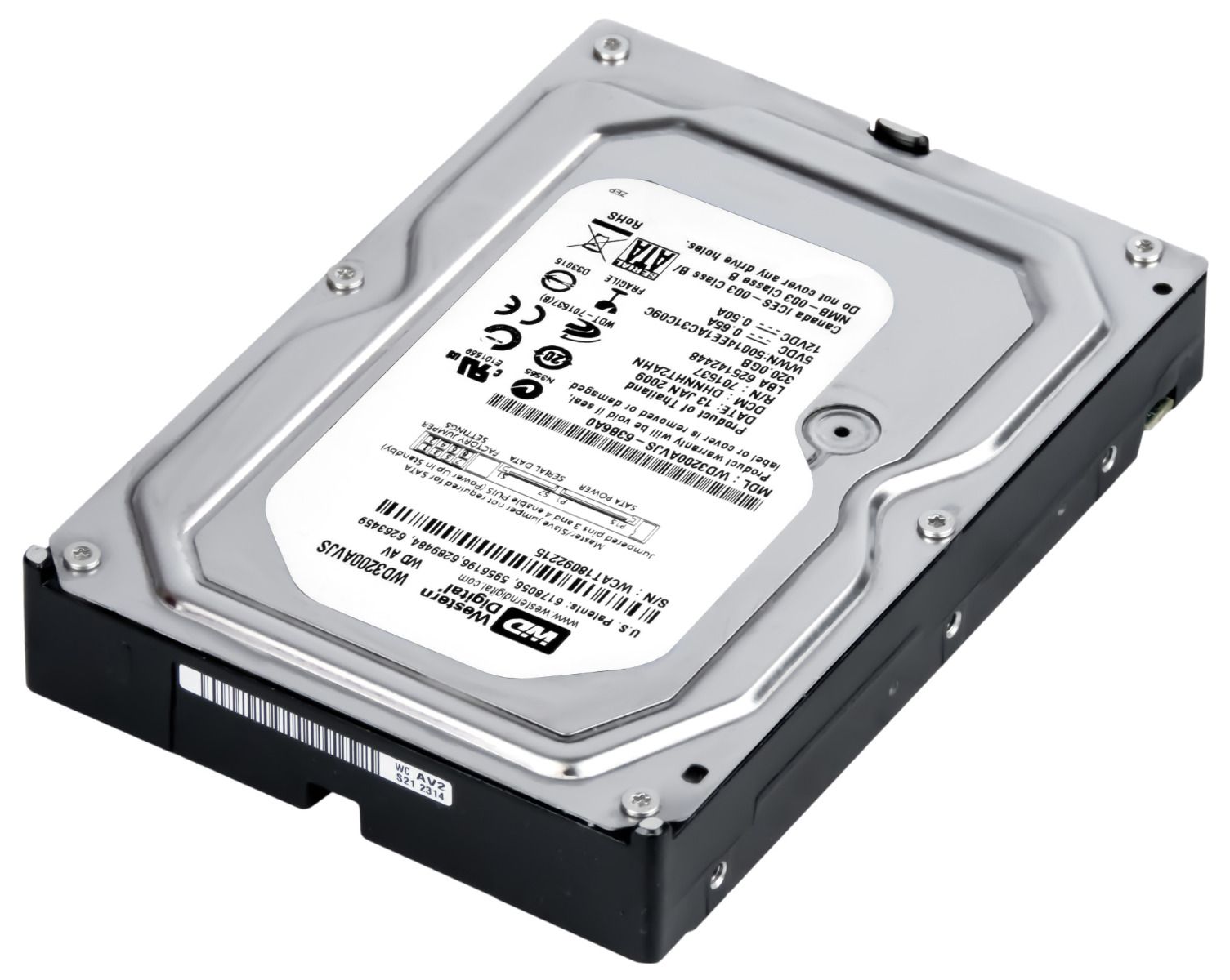 WD AV 320GB 7.2K 8MB SATA II 3.5'' WD3200AVJS