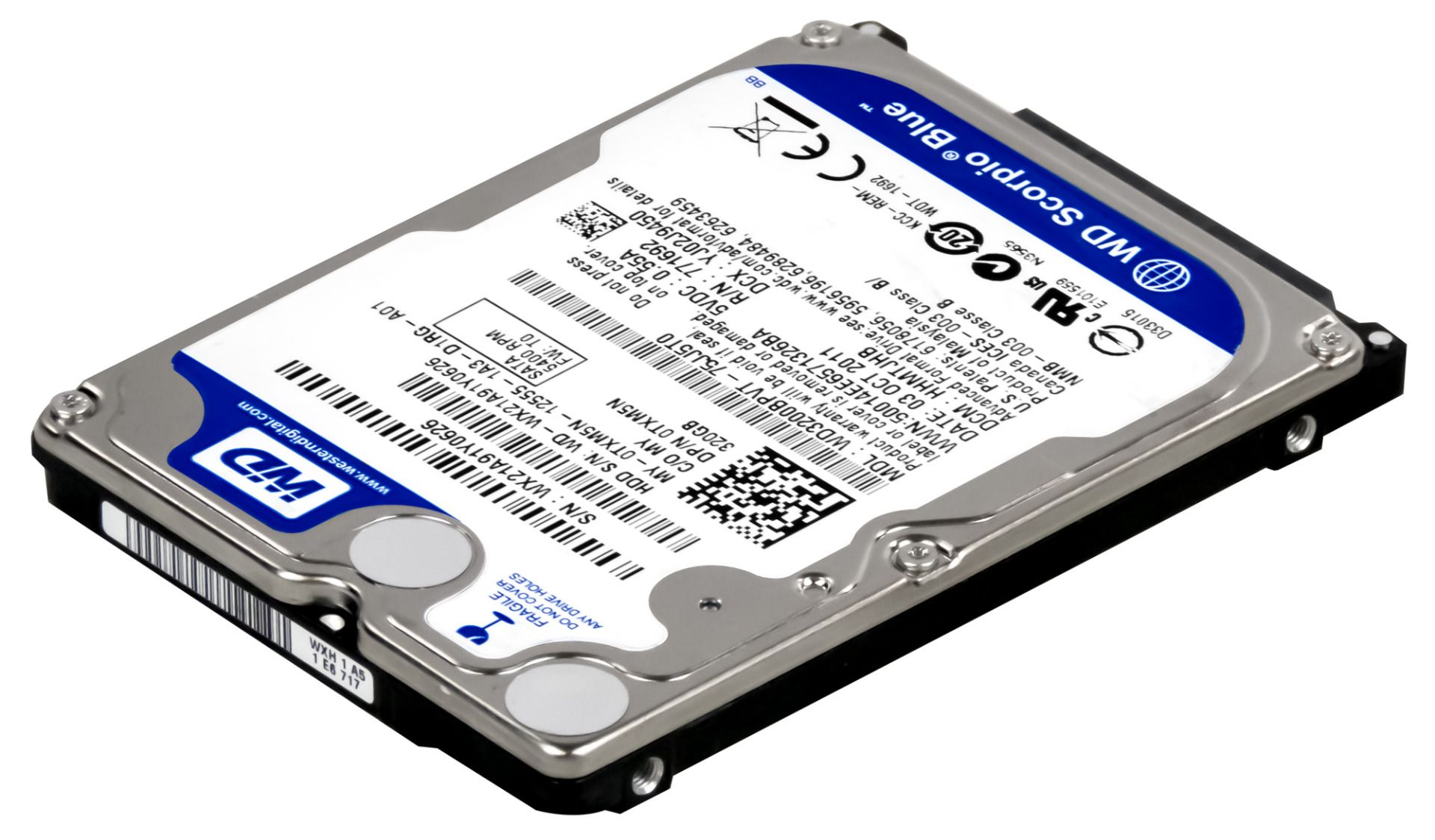 DELL 0TXM5N 320 Go 5.4k 8 Mo SATA II 2.5'' WD3200BPVT