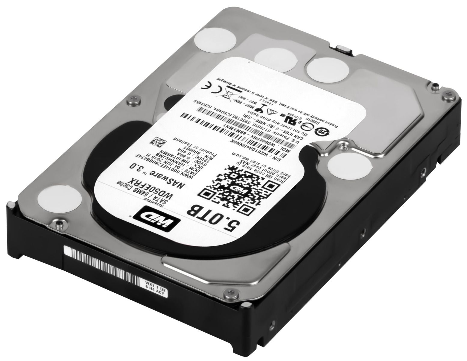 WD RED 5 To 7,2k 64 Mo SATA III 3,5'' WD50EFRX 3.0