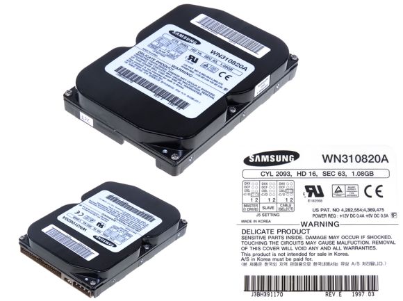  SAMSUNG WN310820A 1.08GB ATA 4500RPM 3.5''
