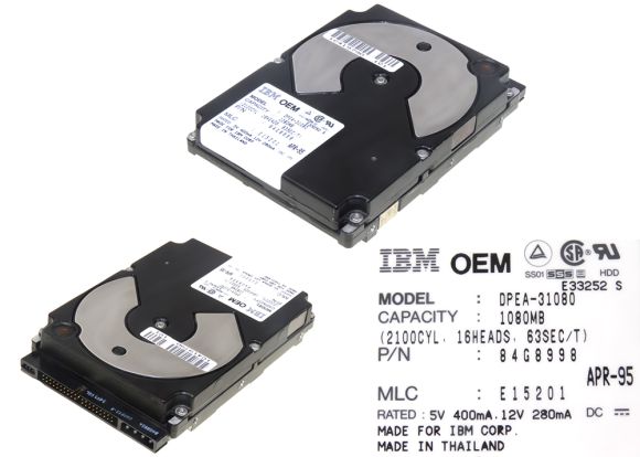 IBM DPEA-31080 84G8998 1083MB ATA 5400RPM 3.5''