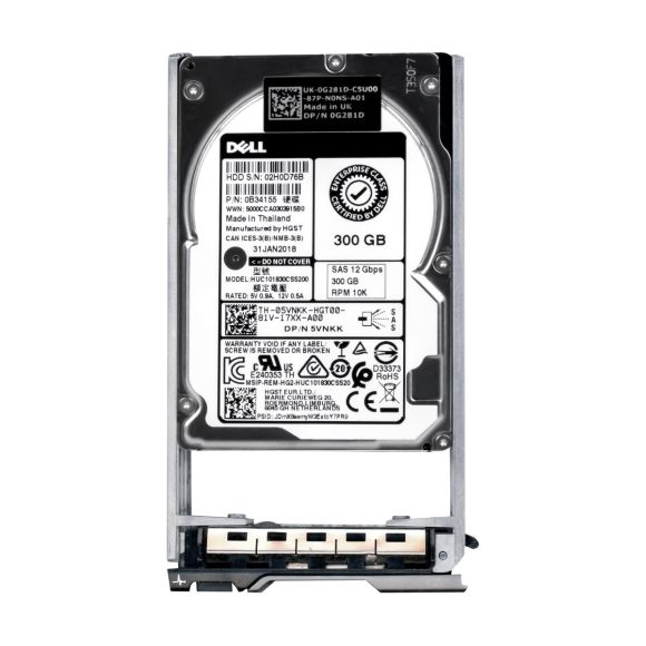 DELL 05VNKK 300GB 10K 128MB SAS-3 2.5'' HUC101830CSS200