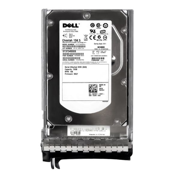 DELL 73GB 0GY581 15K 16MB SAS 3.5'' ST373455SS