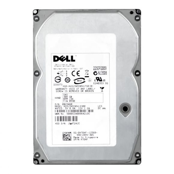 Dell 0H704F 300GB 15K SAS 3.5 