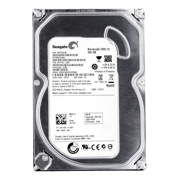 HDD DELL 0G998R SATA 250GB 7200RPM 8MB ST3250318AS