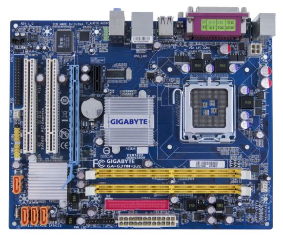 GIGABYTE GA-G31M-S2L Intel G31 Express s775 DDR2 PCIe PCI