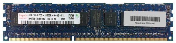 4GB DDR3 ECC PC3-10600R 1Rx4 HP 591750-071 HYNIX 