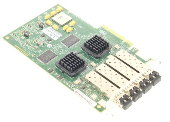 APPLE LSI7404EP-LC LSI 4GB 4 PORT PCI-E FIBRE CHANNEL CARD + 4 FIBRE CHANNEL TRANSCEIVERS