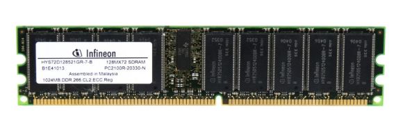 PAMIĘĆ INFINEON HYS72D128521GR-7-B 1GB DDR 184P DIMM