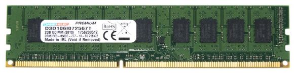 DANE ELEC PREMIUM 2GB 2Rx8 PC3-8500E DDR3 1066 ECC
