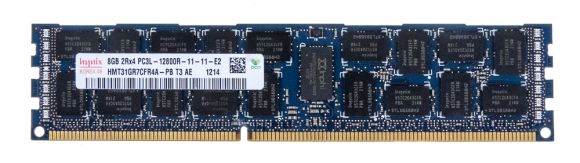 8GB 2Rx4 PC3L-12800R DDR3-1600MHZ ECC REG