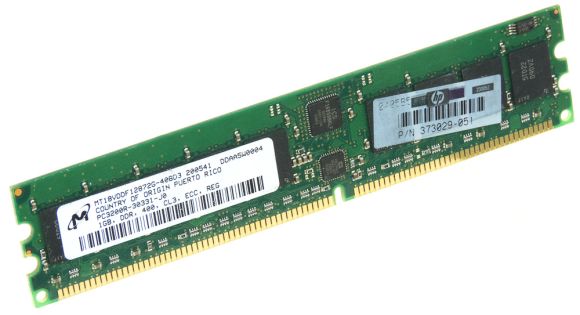 HP 373029-051 1GB DDR-400MHz ECC MT18VDDF12872G-40BD3