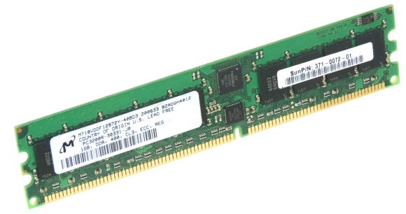 SUN 371-0072-01 1GB DDR-400MHz ECC MT18VDDF12872Y-40BD3