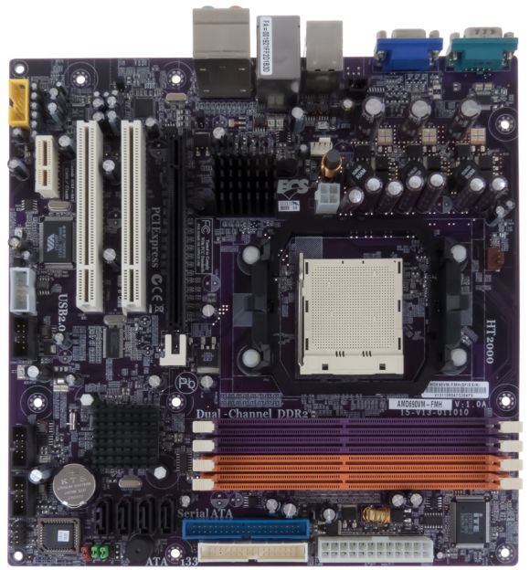 ECS AMD690VM-FMH SOCKET AM2 DDR2 PCI PCI-E