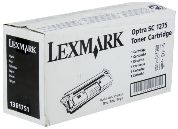 BLACK TONER 1361751 LEXMARK OPTRA 1275