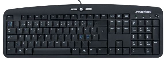 EMACHINES NORWEGIAN PS/2 WIRED QWERTY KEYBOARD KB.PS203.171 KB-0705